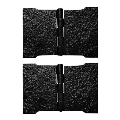 6 Inch Antique Iron Parliament Hinge - Set of 2 PC - Black Powder Coated