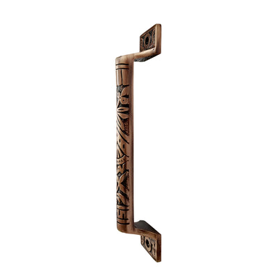 8.1" Brass Door and Cabinet Door Pull - Antique Copper