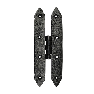 Cabinet Hinge Set - 2-Piece Cabinet Hinges - Black Powder Coated Finish