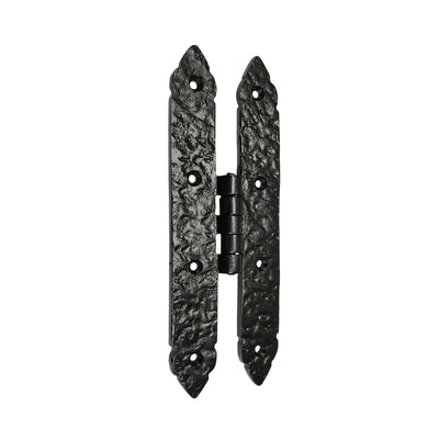 Cabinet Hinge Set - 2-Piece Cabinet Hinges - Black Powder Coated Finish