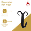 Premium Door Hook - Black Powder Coated