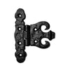 Stony Cabinet Hinge Set - 2-Pieces Cabinet Hinges - Black Powder Coated Finish