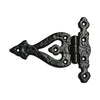 "Kolyma" Cast Iron T Hinge - Black Powder Coated Finish