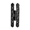 Cabinet H-Hinge Set - 4 Pieces Cabinet Hinges - Black Powder Coated Finish