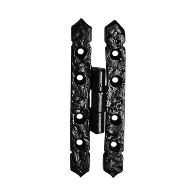 Cabinet H-Hinge Set - 4 Pieces Cabinet Hinges - Black Powder Coated Finish