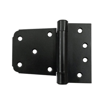 Black Antique Iron Hand Forged H Hinge - Black Powder Coated