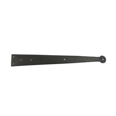 Black Antique Iron Hand Forged False Hinge Front - Black Powder Coated