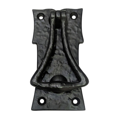 Black Cast Iron Door Knocker for Front Door - Black Powder Coated