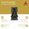 Black Cast Iron Door Knocker for Front Door - Black Powder Coated