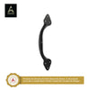 6.6" "Khatanga" Premium Cabinet Pulls - Black Powder Coated