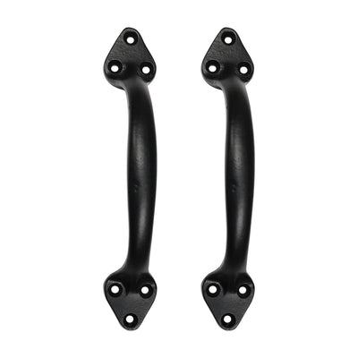 6.6" "Khatanga" Premium Cabinet Pulls - Black Powder Coated