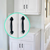 6.6" "Khatanga" Premium Cabinet Pulls - Black Powder Coated