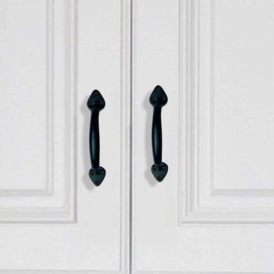 6.6" "Khatanga" Premium Cabinet Pulls - Black Powder Coated