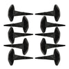 30mm Black Antique Iron Hand Forged Stud – Black Powder Coated Finish