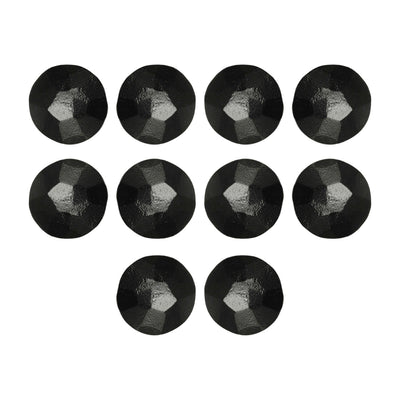 30mm Black Antique Iron Hand Forged Stud – Black Powder Coated Finish