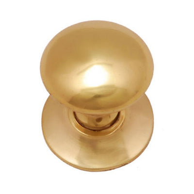 Brass Cabinet Knob - Polish Lacquered