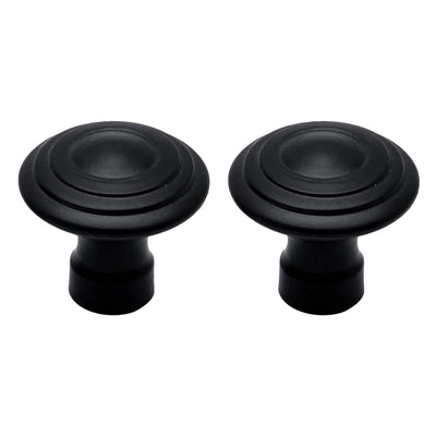 Cast Iron Cabinet Knob  - Black Powder Coated