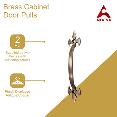 5.9" Brass Door and Cabinet Pull – Cooper Antique