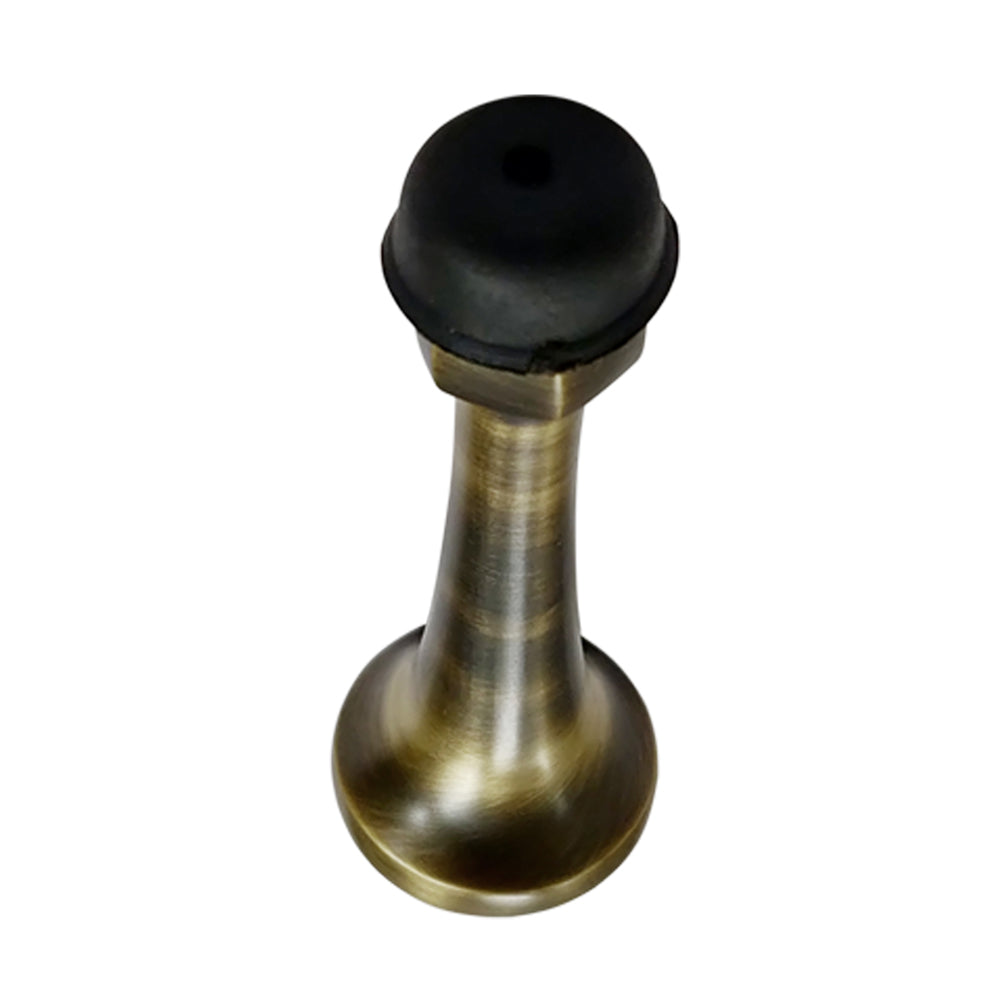 Straight Brass Door Stopper – Antique Brass