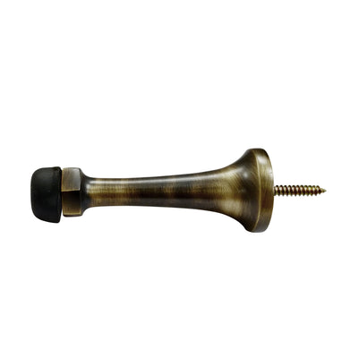 Straight Brass Door Stopper – Antique Brass