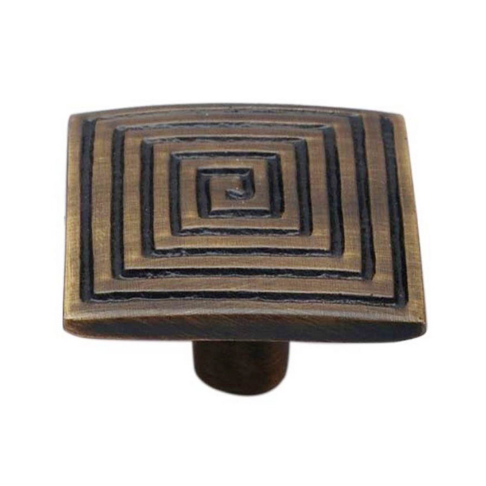 Brass Cabinet Knob - Antique Brass