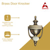 Brass Door Knocker - Antique Brass Finish