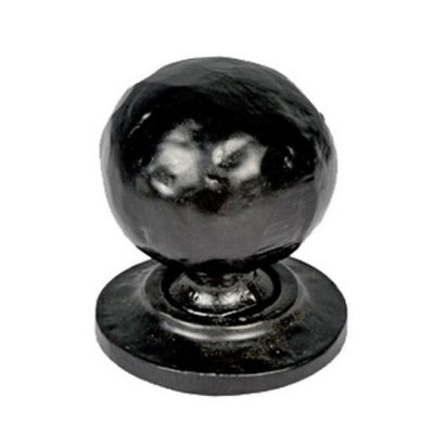 Cast Iron Cabinet Knob  - Black Powder Coated