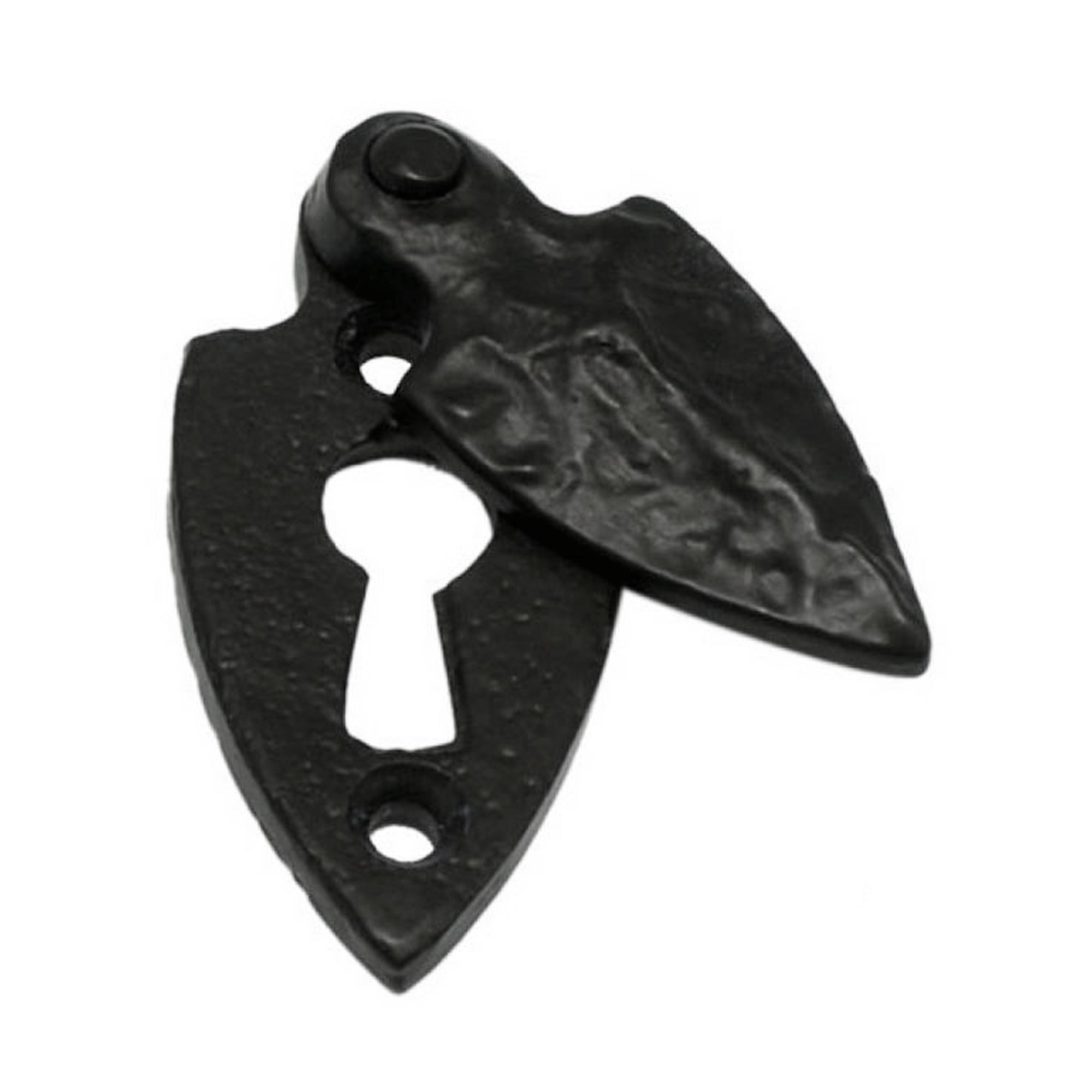 Iron Key Hole Covers - Black Powder Coated