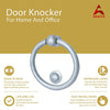 Solid Brass Door Knocker – Matt Chrome Finish