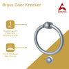 Solid Brass Door Knocker – Matt Chrome Finish