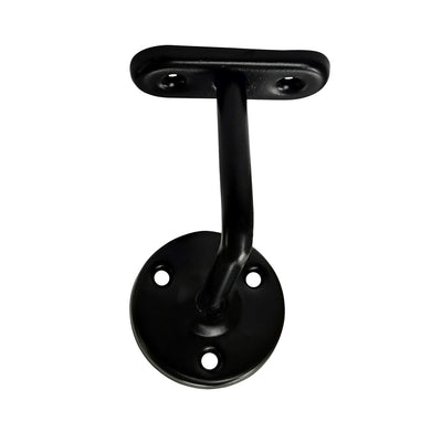 Handrail Bracket – Heavy Duty Brackets for Stairway Support – Black Powder Coated Finish