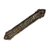 "Rest Room" Brass Sign Plaque for House, Office or Restaurant - Antique Copper Finish