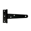 T-Hinge Heavy Duty Gate Hinges for Wooden and Metal Fences, Doors, Cabinets - Set of 4 Piece - Black Powder Coated