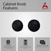 Premium Cabinet Knobs - Black Powder Coated Finish