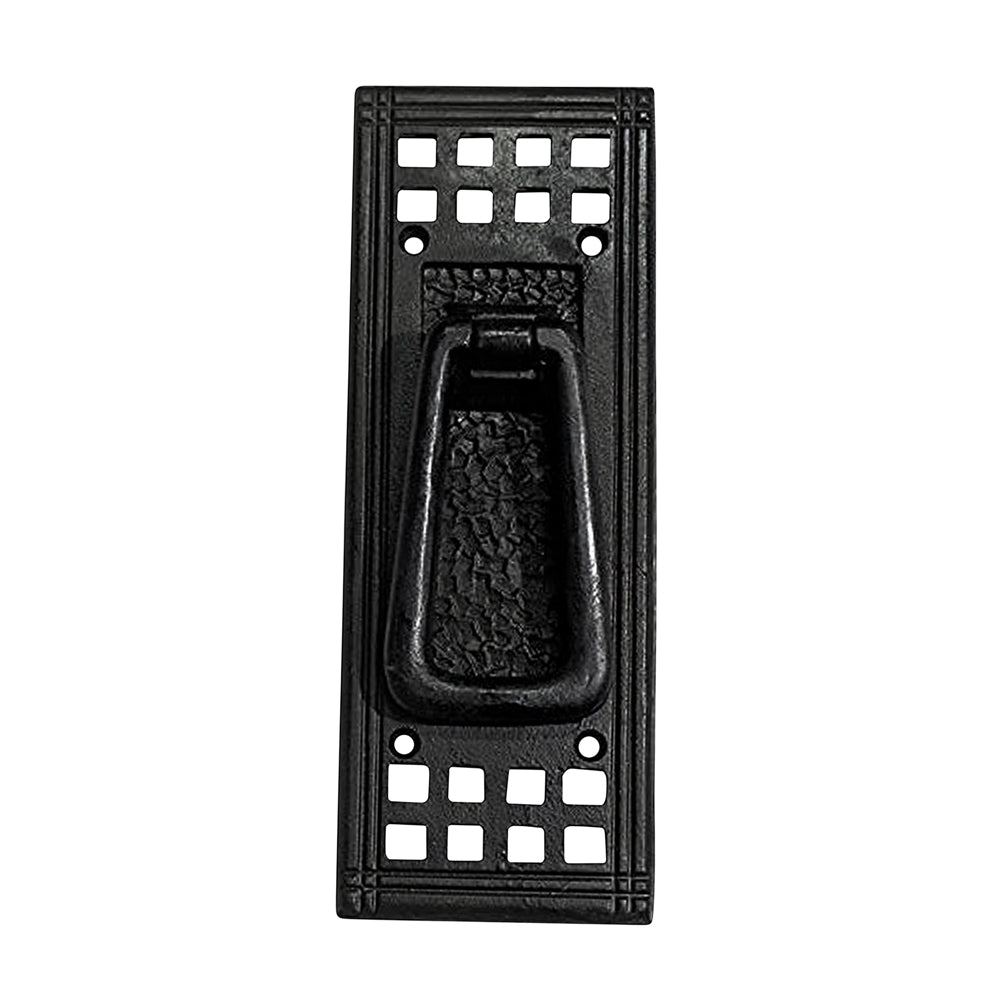 "Pearl" Black Cast Iron Door Knocker – Black Powder Coated