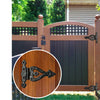 "Kolyma" Cast Iron T Hinge - Black Powder Coated Finish