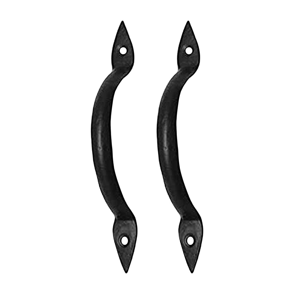 6.4" "Salado" Premium Cabinet Pulls - Black Powder Coated