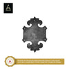 "Guaviare" Black Cast Iron Door Knocker for Front Door - Black Powder Coated