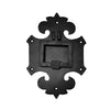 "Guaviare" Black Cast Iron Door Knocker for Front Door - Black Powder Coated