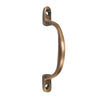 3.8" "Paraiba" Brass Door Pull  – Copper Antique