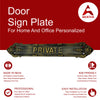 "Private" Brass Sign Plaque for House, Office or Restaurant - Antique Brass Finish