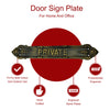 "Private" Brass Sign Plaque for House, Office or Restaurant - Antique Brass Finish