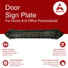 "Private" Brass Sign Plaque for House, Office or Restaurant - Oil Rubbed Bronze Finish