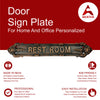 "Rest Room" Brass Sign Plaque for House, Office or Restaurant - Antique Copper Finish