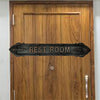 "Rest Room" Brass Sign Plaque for House, Office or Restaurant - Oil Rubbed Bronze Finish