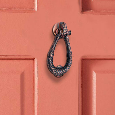 Solid Brass Door Knocker – Antique Copper Finish