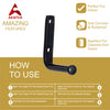 Premium Door Hook - Black Powder Coated