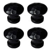 "Sepik" Black Antique Iron Cabinet Knobs - Set of 4 Piece Black  - Powder Coated Finish