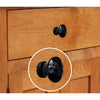 "Sepik" Black Antique Iron Cabinet Knobs - Set of 4 Piece Black  - Powder Coated Finish