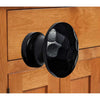 "Sepik" Black Antique Iron Cabinet Knobs - Set of 4 Piece Black  - Powder Coated Finish